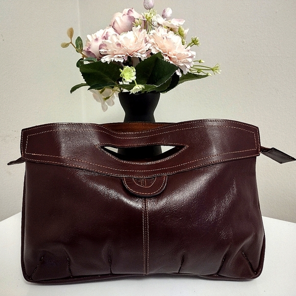 Vintage Men's Genuine Leather Clutch Bag